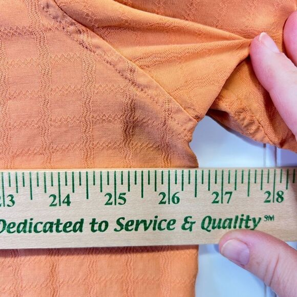 XXL 100% FINE WASHABLE SILK 🍑 color button up shirt - Picture 6 of 15